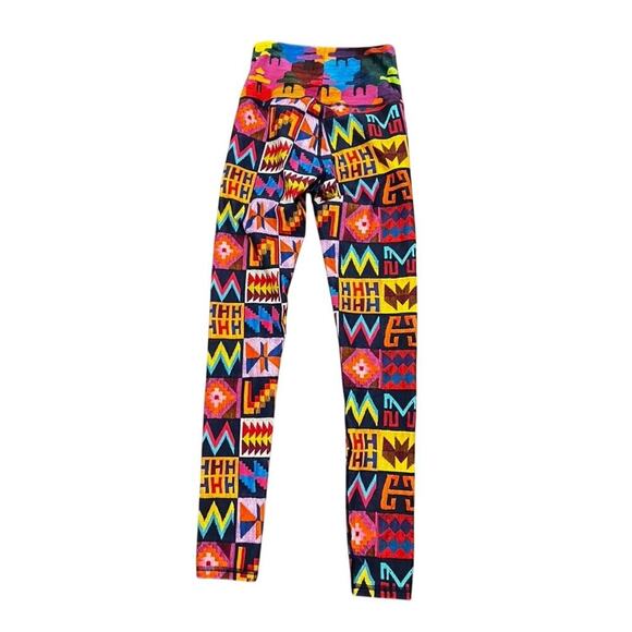 NWOT Niyama Sol Worry Doll barefoot leggings size small colorful yoga - Picture 4 of 4